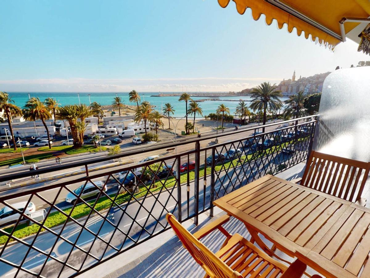 Studio Climatise Avec Terrasse Face Mer A Menton - Fr-1-196-208 Ngoại thất bức ảnh